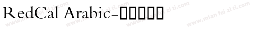 RedCal Arabic字体转换